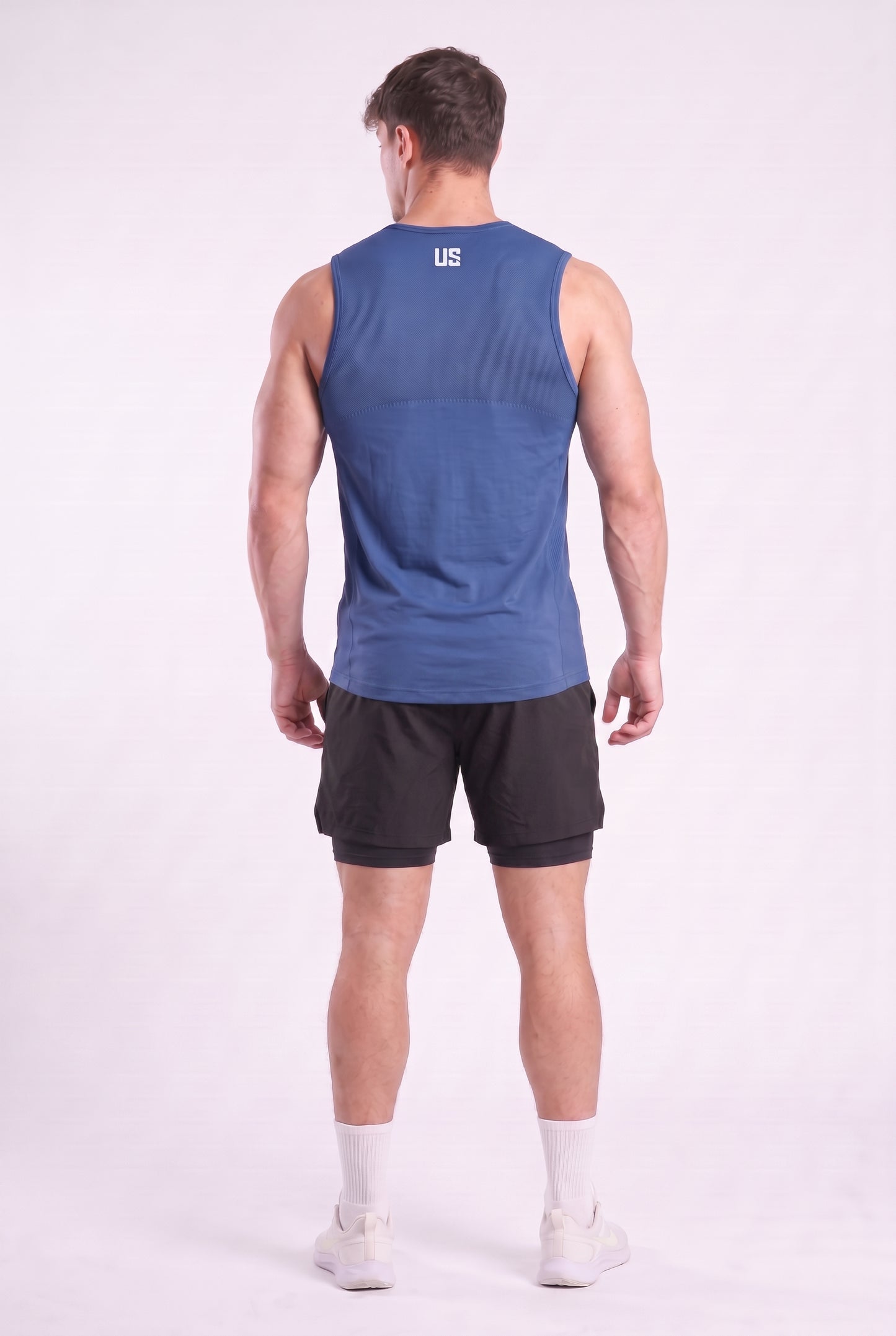 Tank Top bezszwowy techniczny kobaltowy Denver