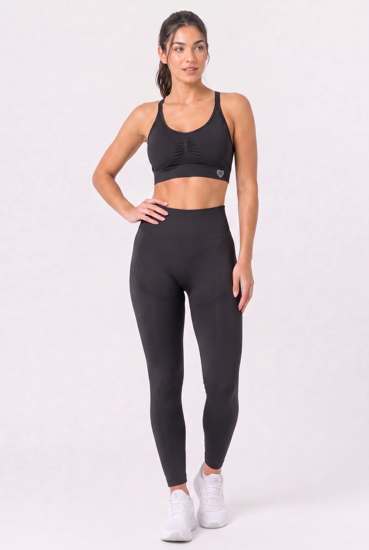 Legginsy bezszwowe PUSH UP PRO czarne Georgia 2.0