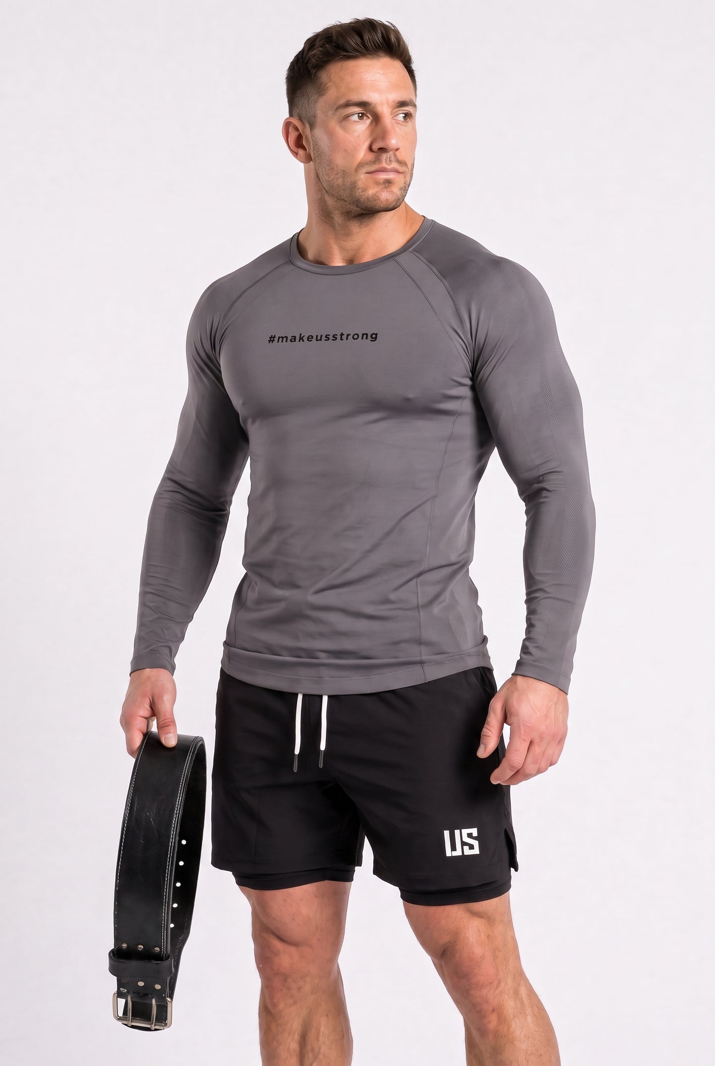 Longsleeve bezszwowy techniczny PRO grafitowy Columbia II