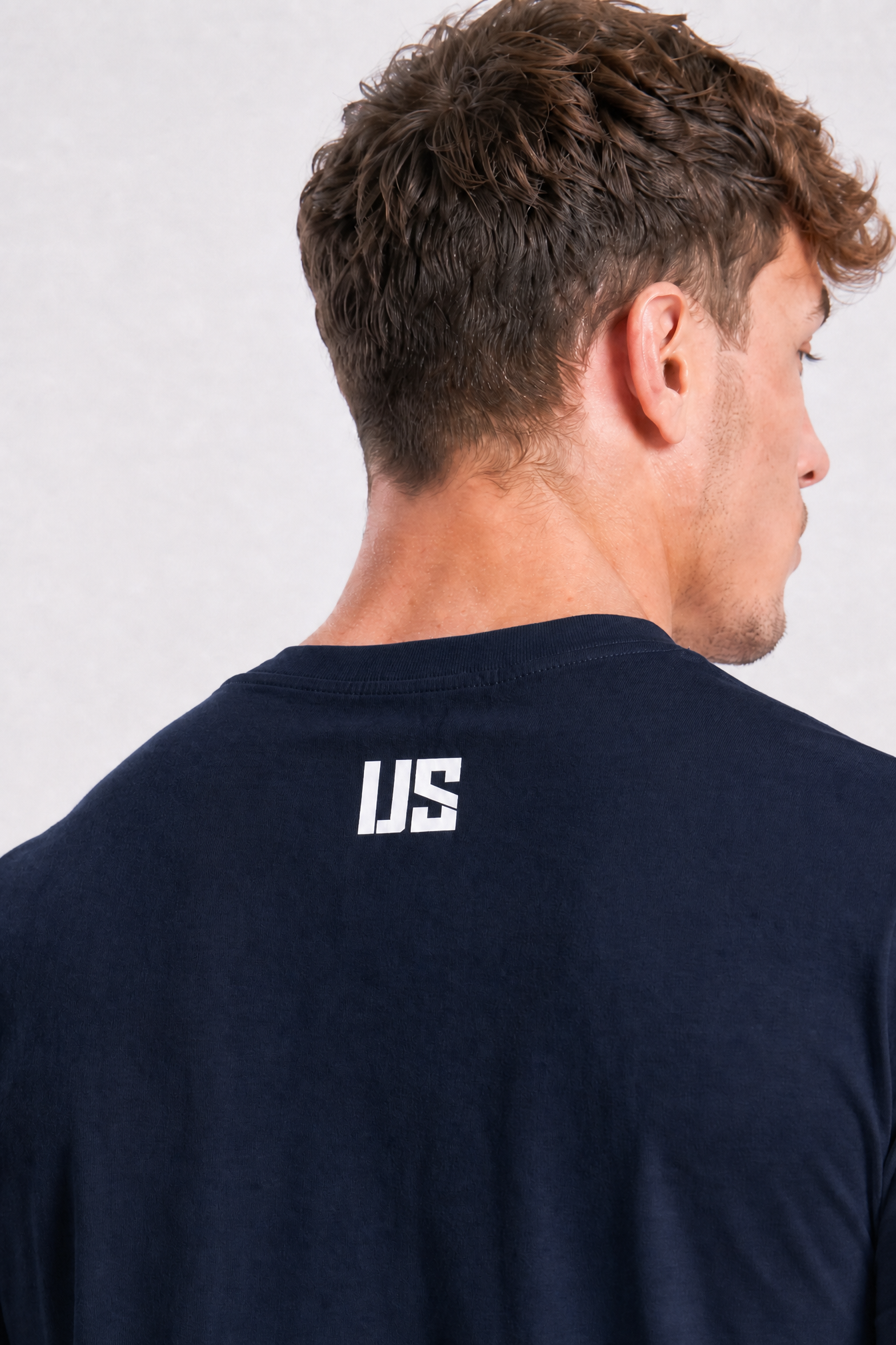 T-shirt bezszwowy bawełniany granatowy US Tampa