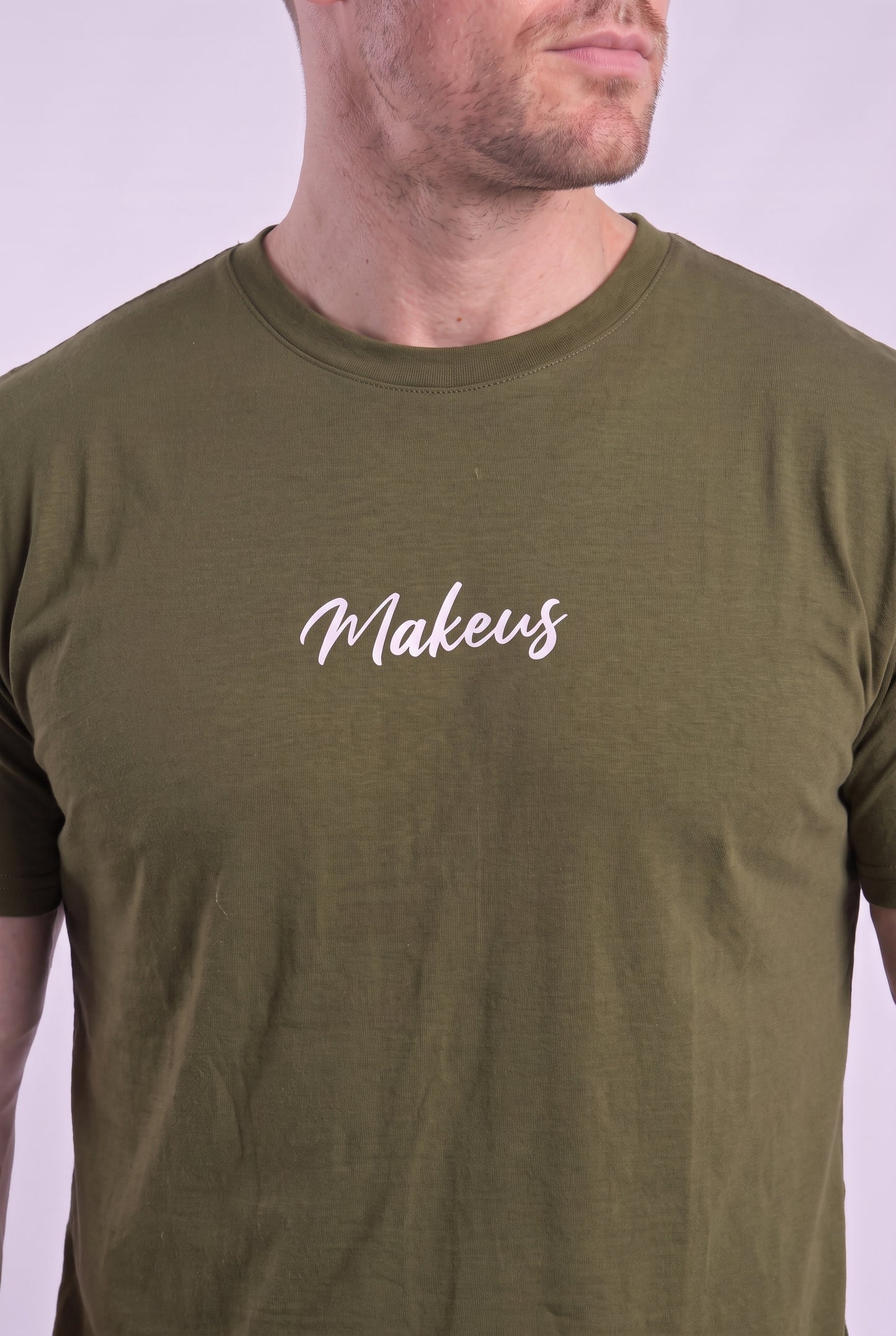 T-shirt bezszwowy bawełniany forest green MAKEUS Tampa
