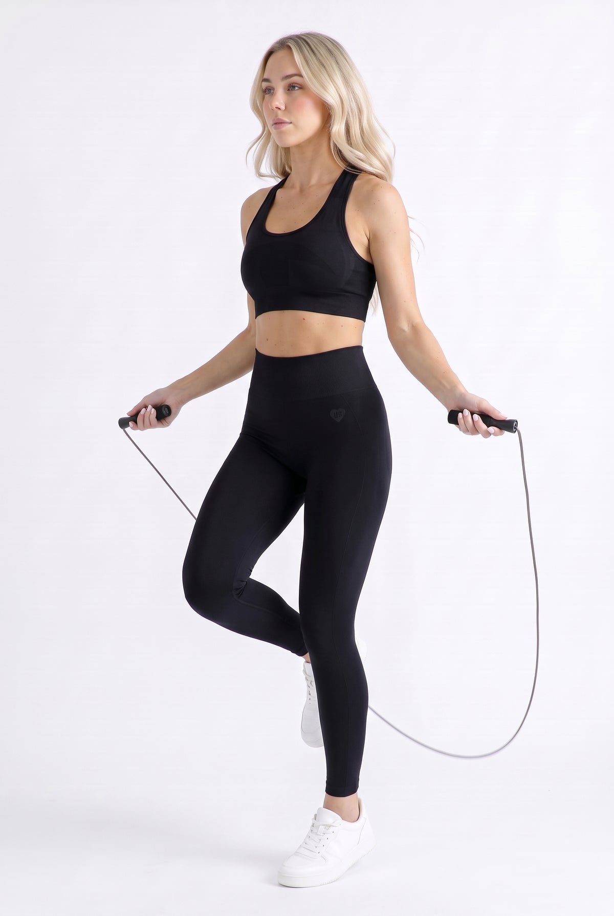 Legginsy bezszwowe PUSH UP czarne - Florence