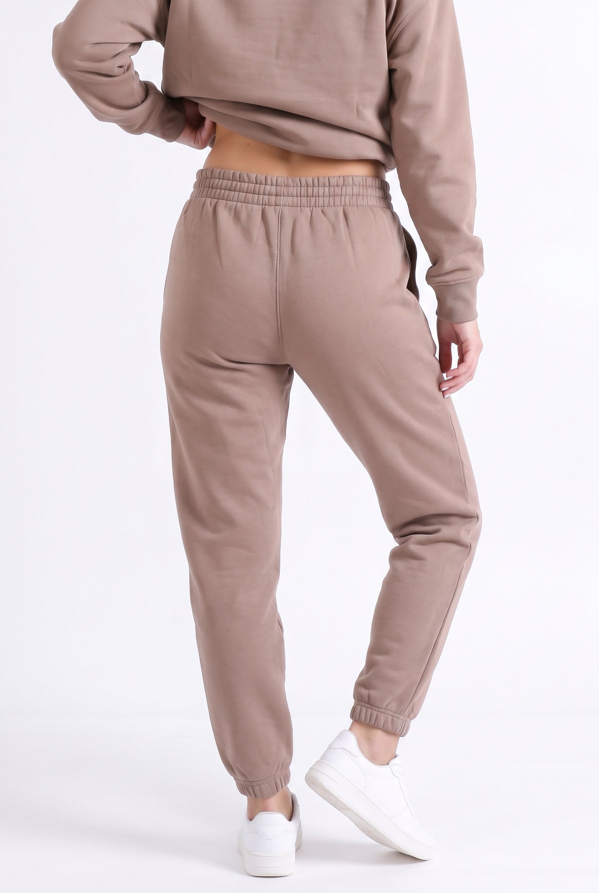 Spodnie dresowe damskie joggery Dove - latte
