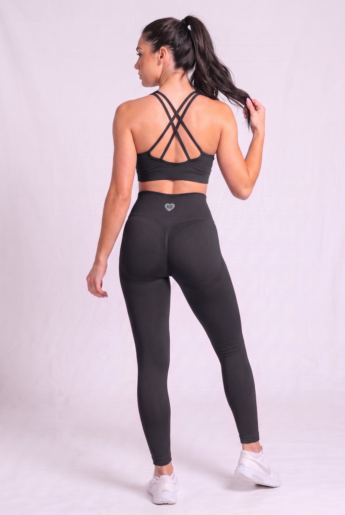 Legginsy bezszwowe PUSH UP PRO czarne Georgia 2.0