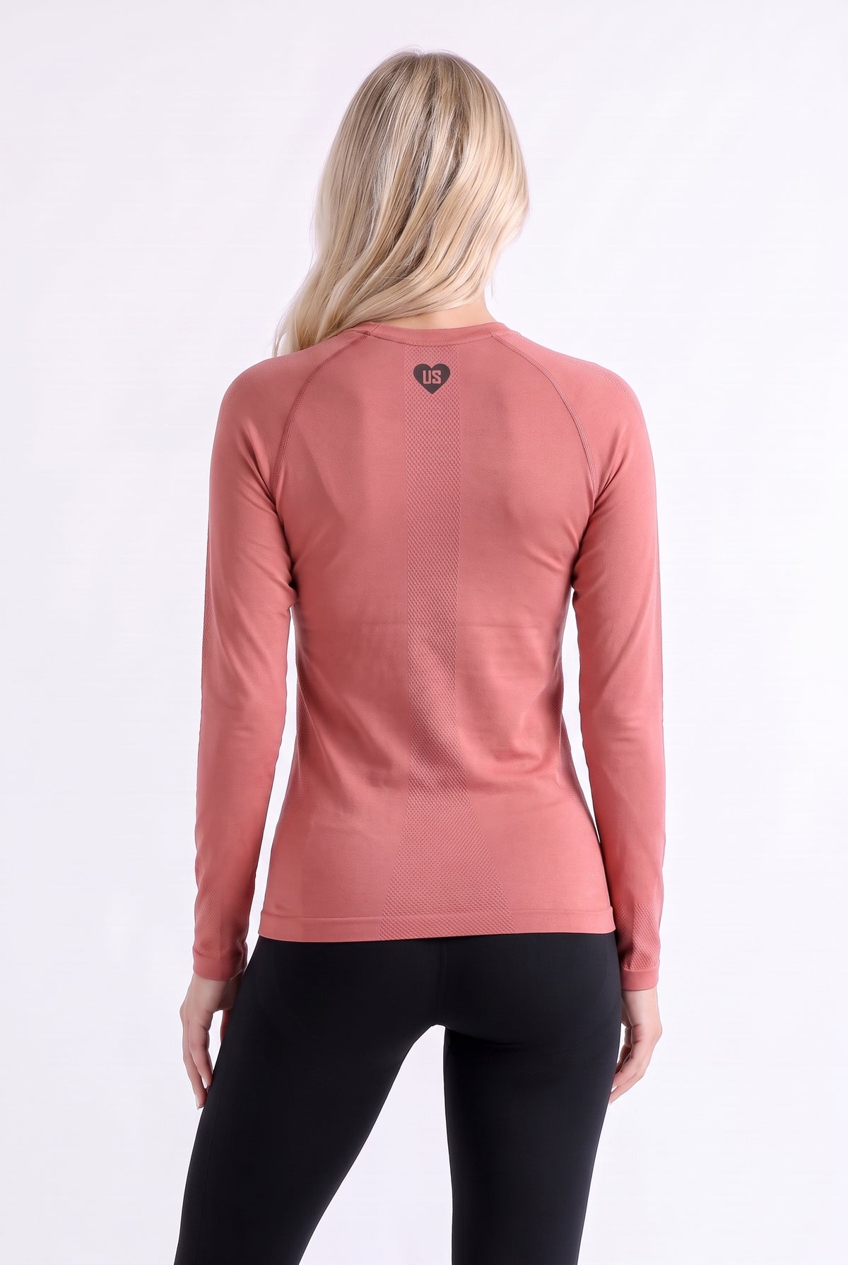 Longsleeve damski bezszwowy techniczny PRO różowy - Dakota