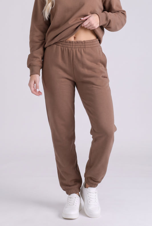 Spodnie dresowe damskie joggery Dove - latte