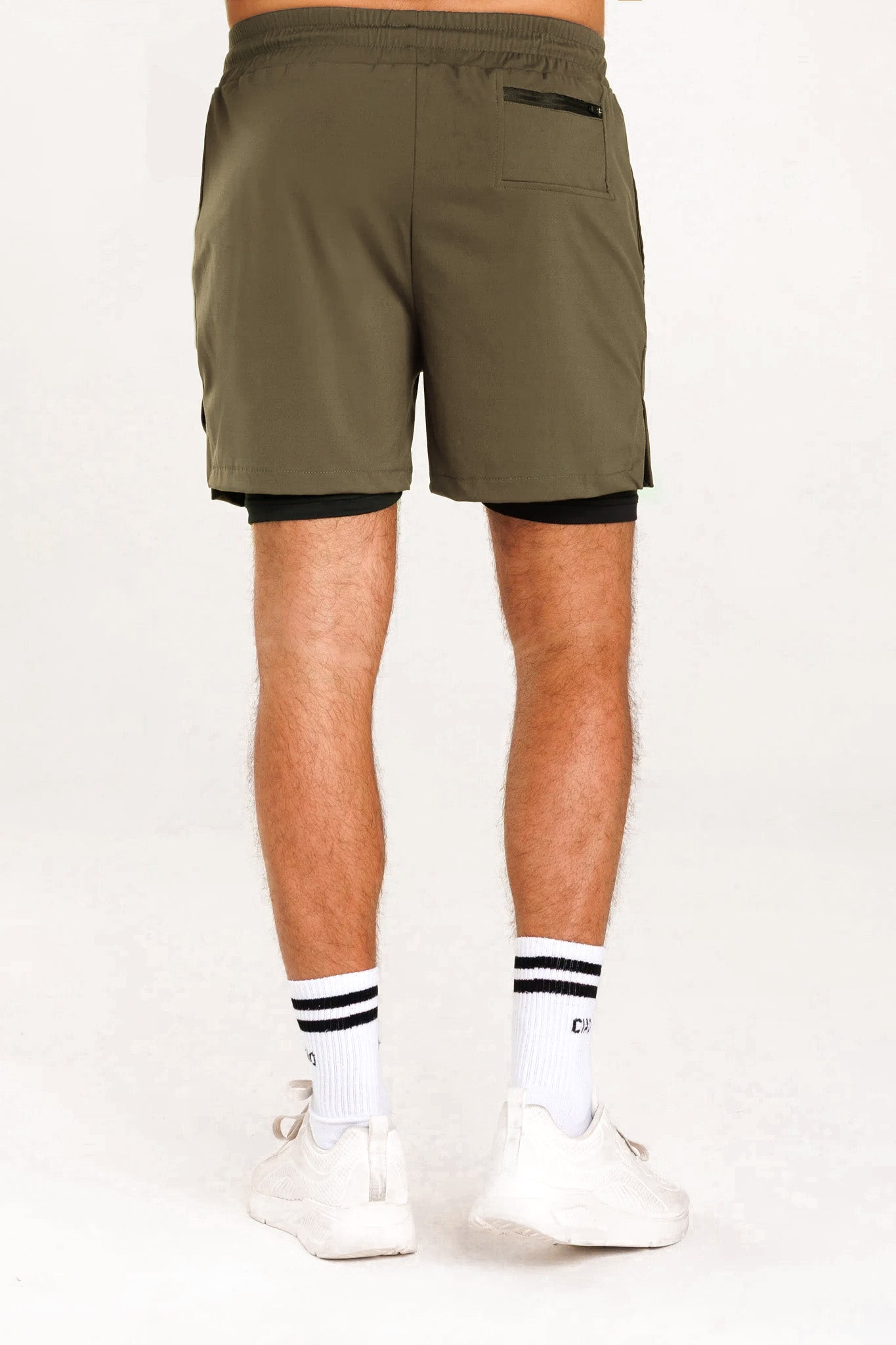 Spodenki treningowe 2w1 desert khaki Camp Hill