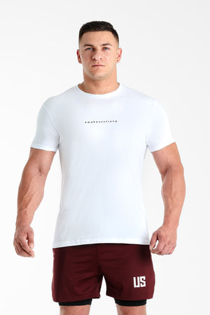 T-shirt bezszwowy bawełniany biały # Tampa