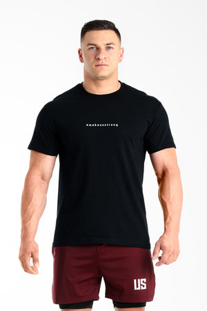 T-shirt bezszwowy bawełniany czarny # Tampa