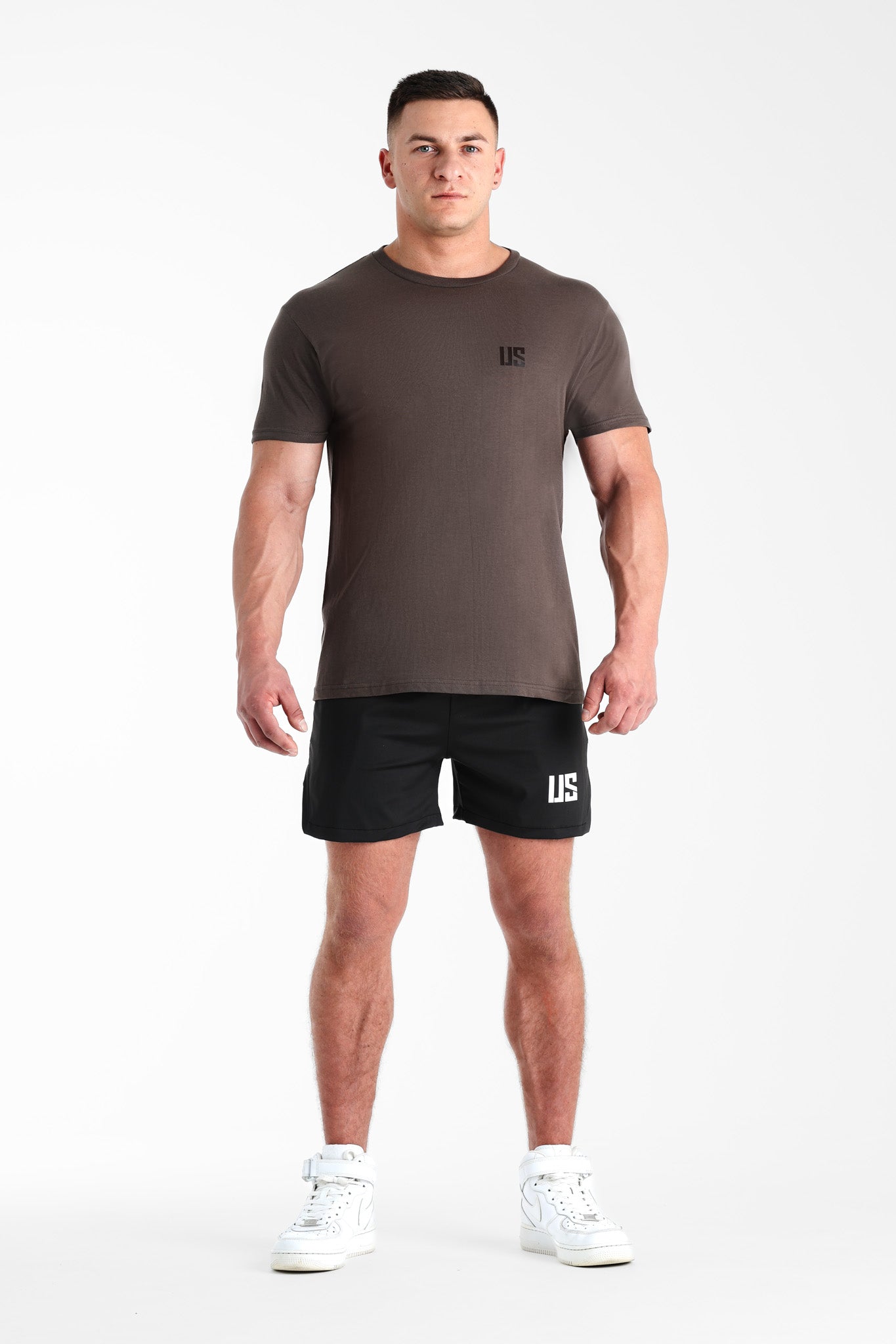 T-shirt bezszwowy bawełniany grafitowy US black Tampa