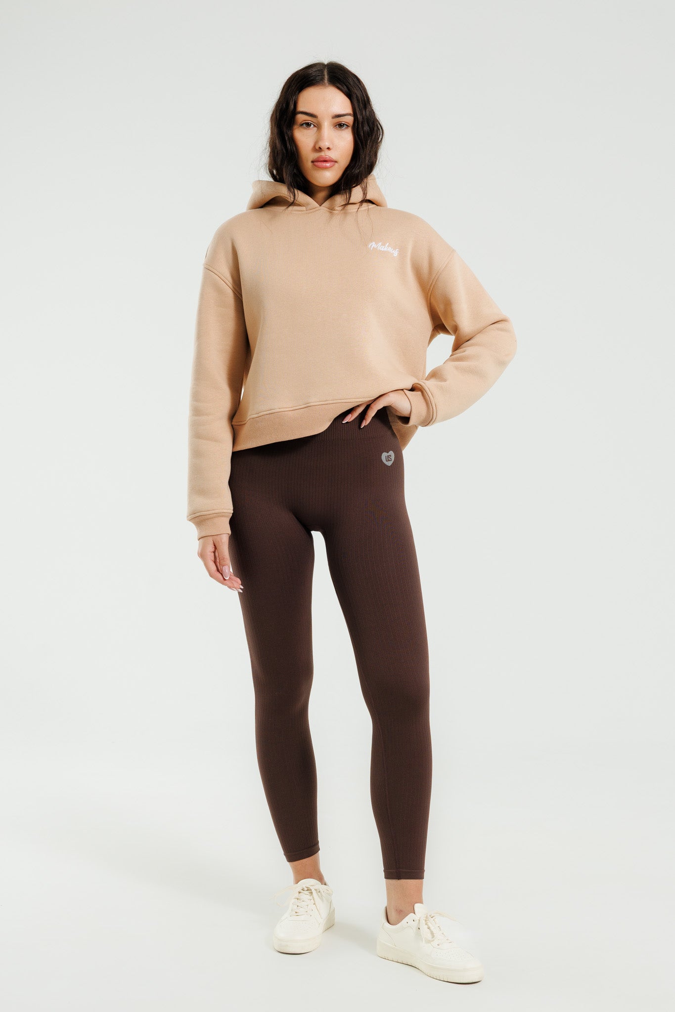 Bluza dresowa z kapturem beżowa Everly