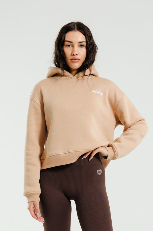 Bluza dresowa z kapturem beżowa Everly