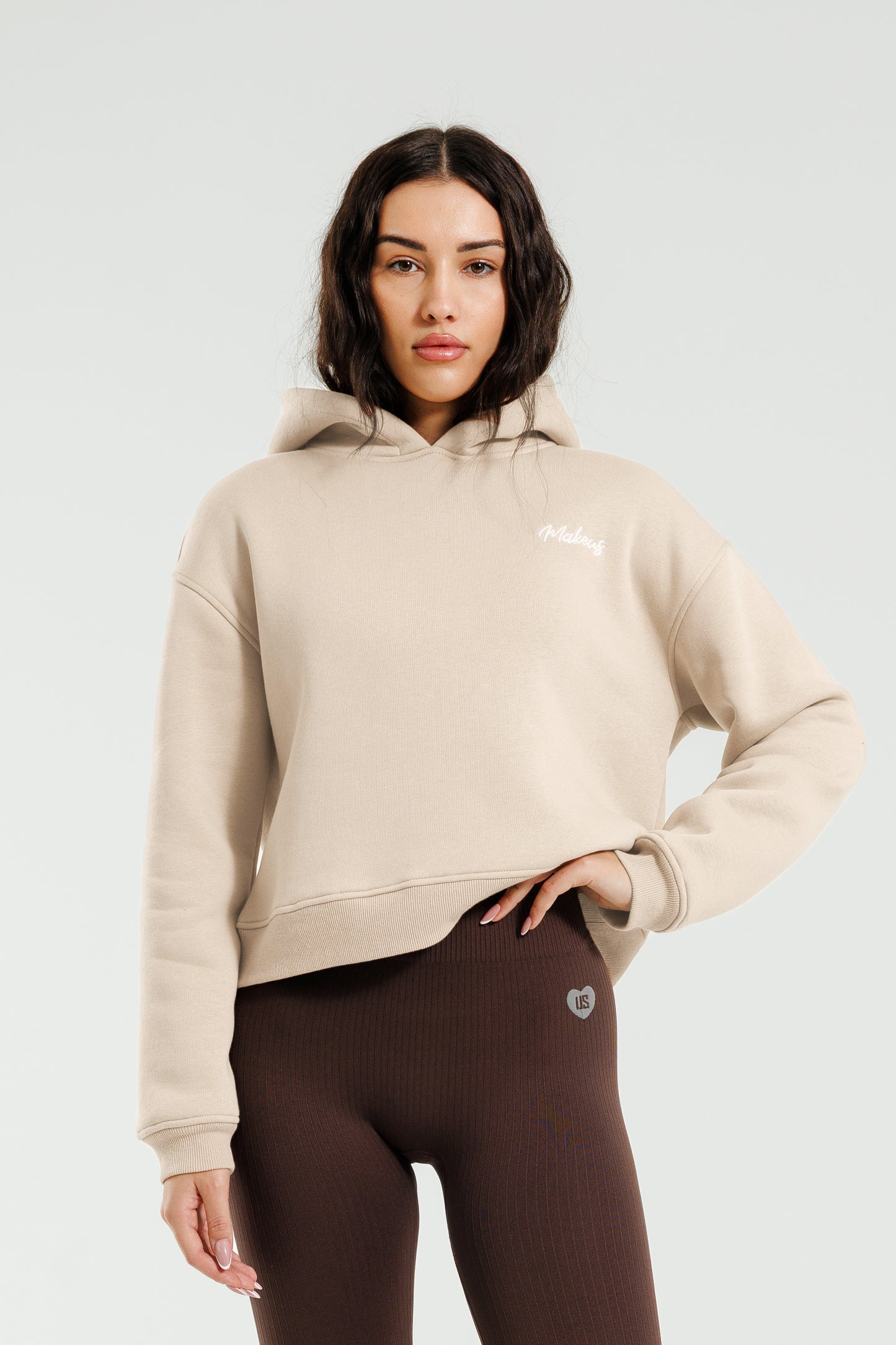 Bluza dresowa z kapturem ivory Everly SOFT PRO