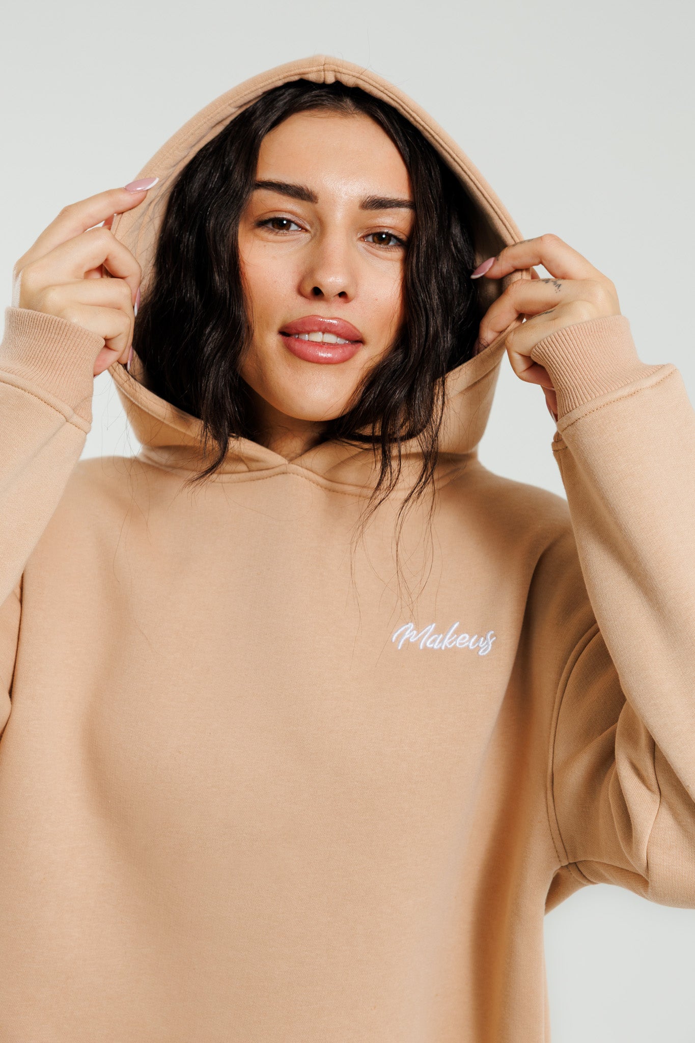 Bluza dresowa z kapturem beżowa Everly