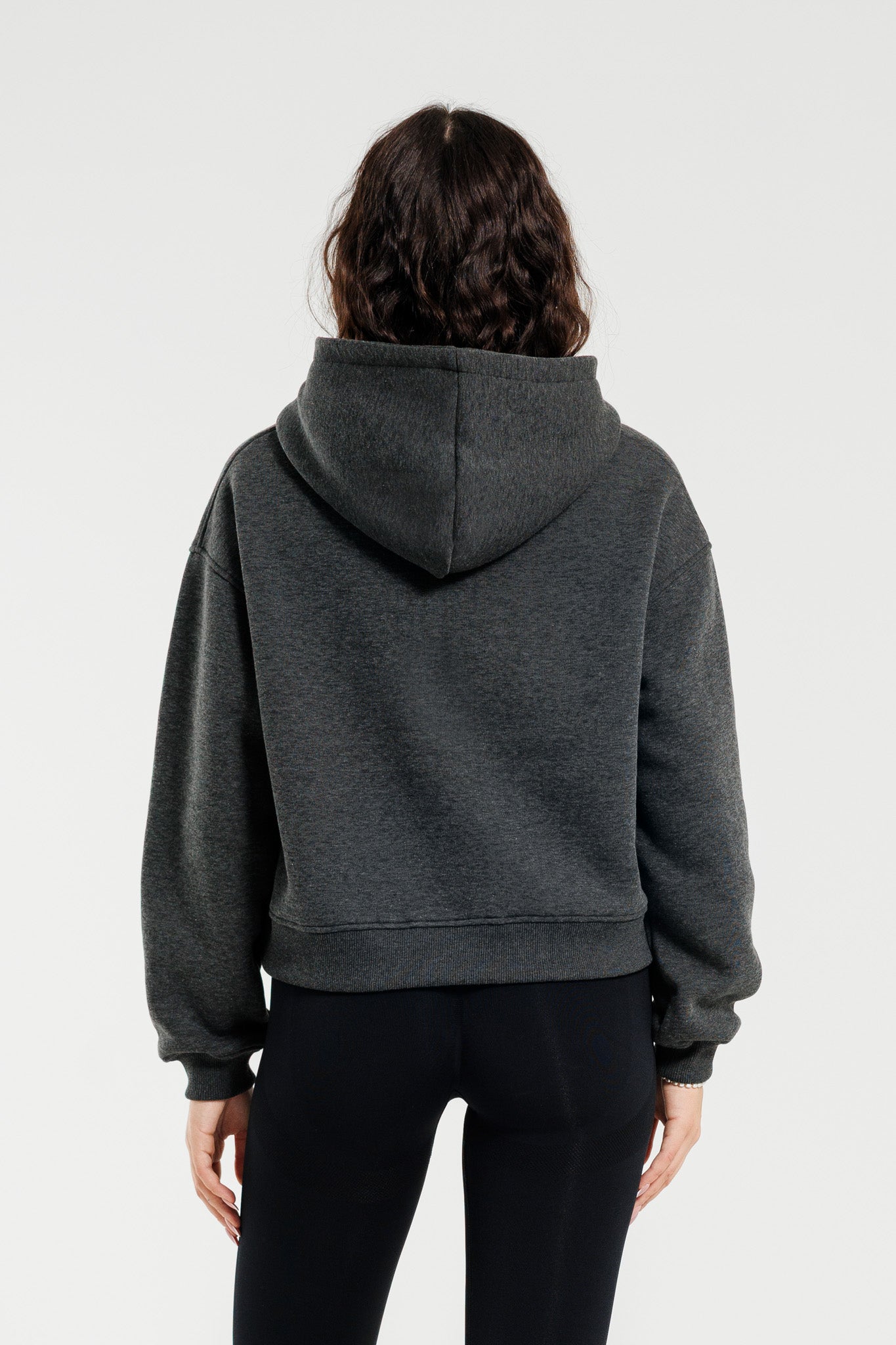 Bluza dresowa z kapturem grafitowa Everly