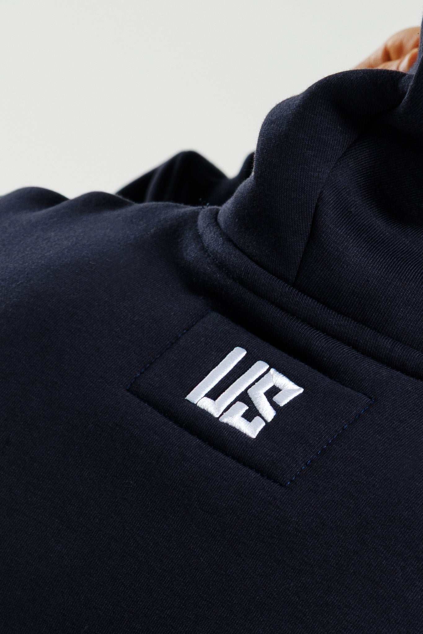 Męska bluza dresowa z kapturem ocieplana grafitowa Hudson