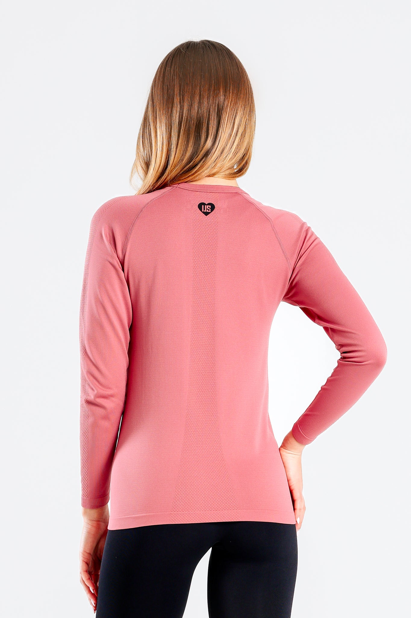Longsleeve bezszwowy techniczny PRO różowy Dakota