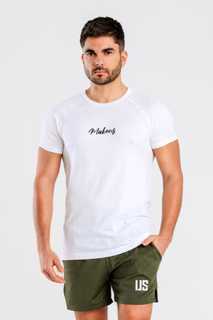 T-shirt bezszwowy techniczny PRO biały Colorado III