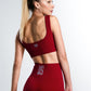 Legginsy bezszwowe Sunset Boulevard bordowe