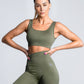 Legginsy bezszwowe Sunset Boulevard oliwkowe