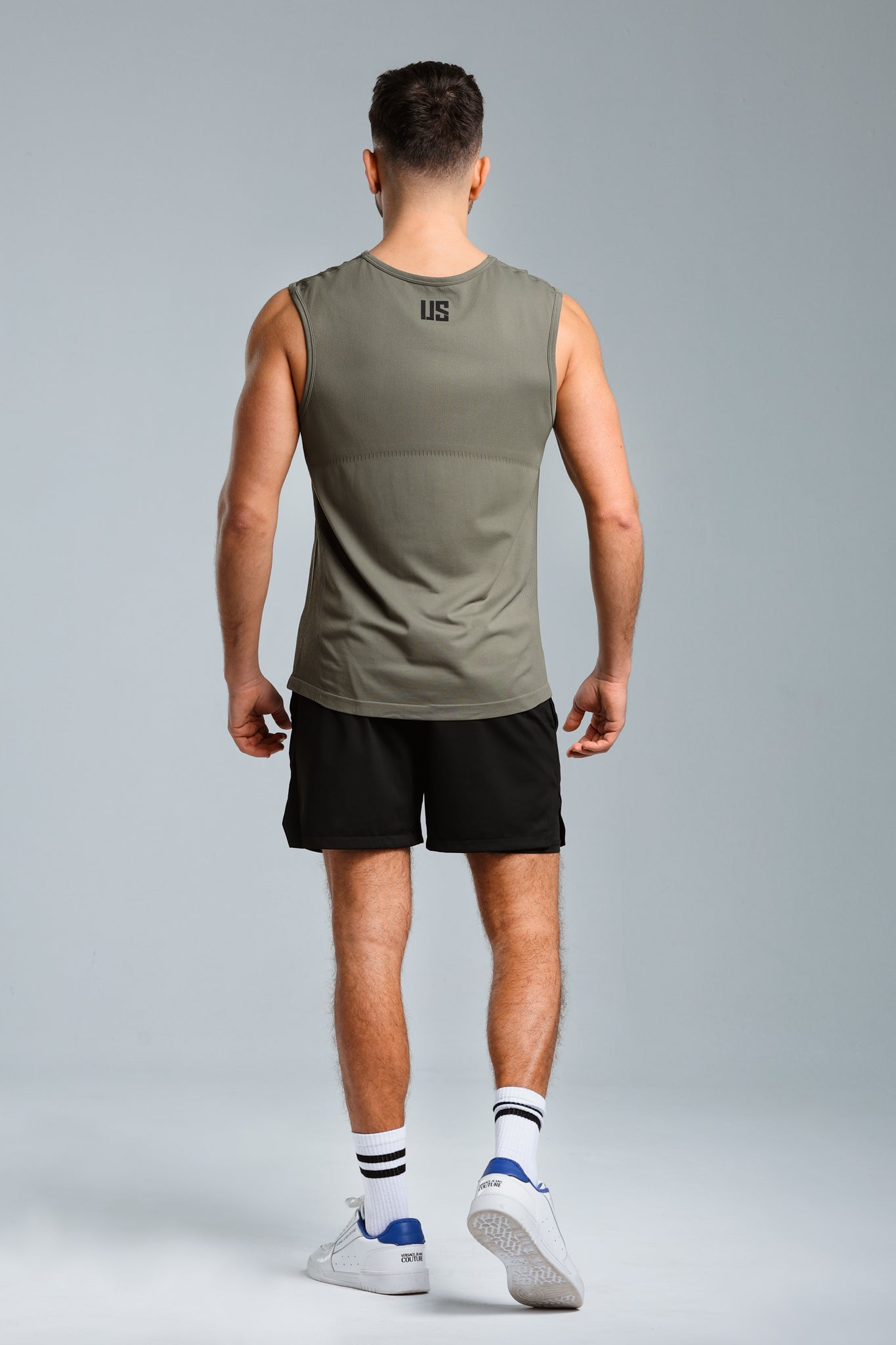 Zestaw męski tank top bezszwowy Denver/DNV + spodenki 2w1 Camp David/Hill