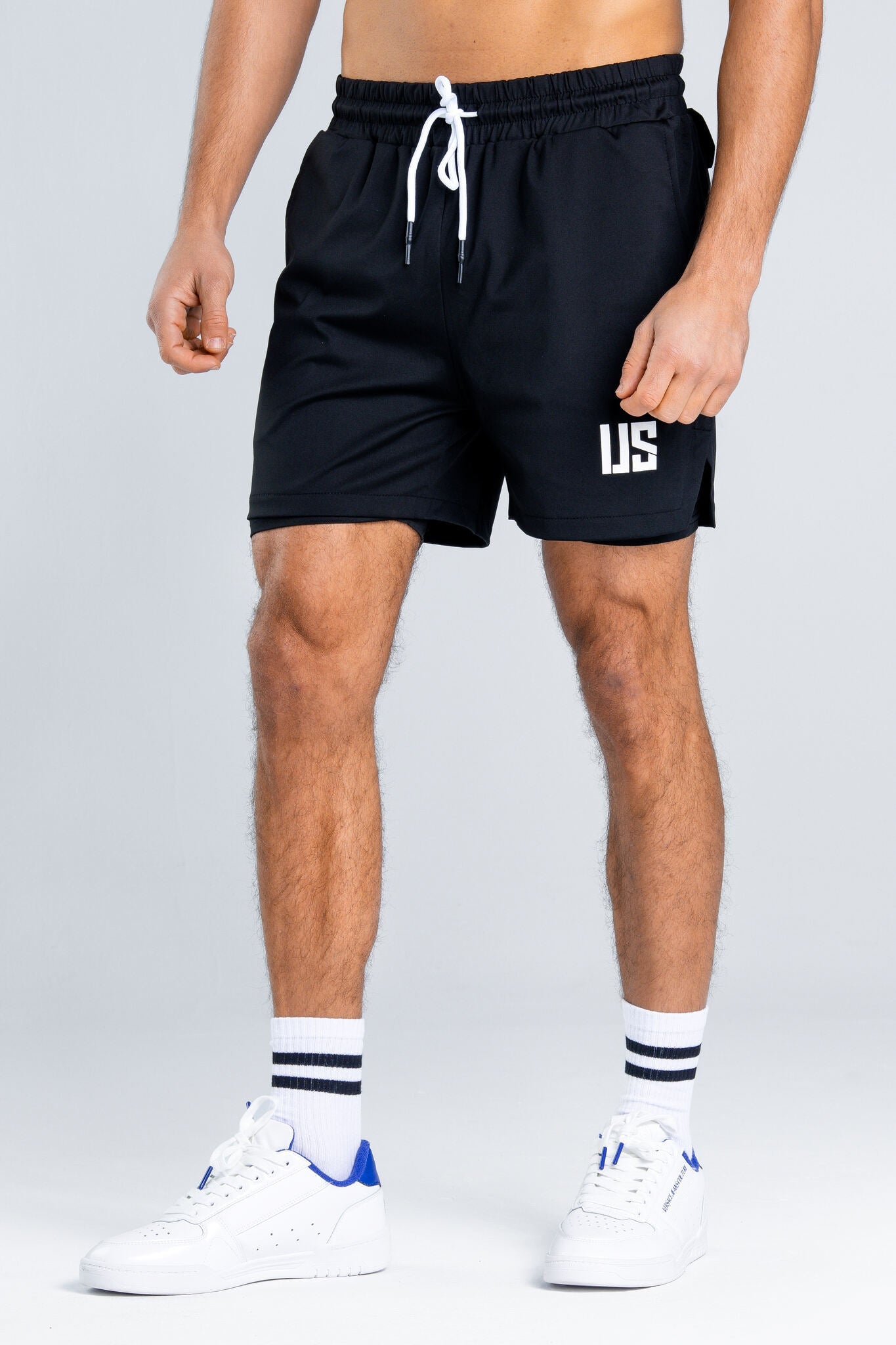 Zestaw męski tank top bezszwowy Denver/DNV + spodenki 2w1 Camp David/Hill