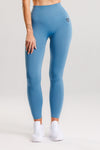 Legginsy bezszwowe PUSH UP V SHAPE lazurowy Savannah
