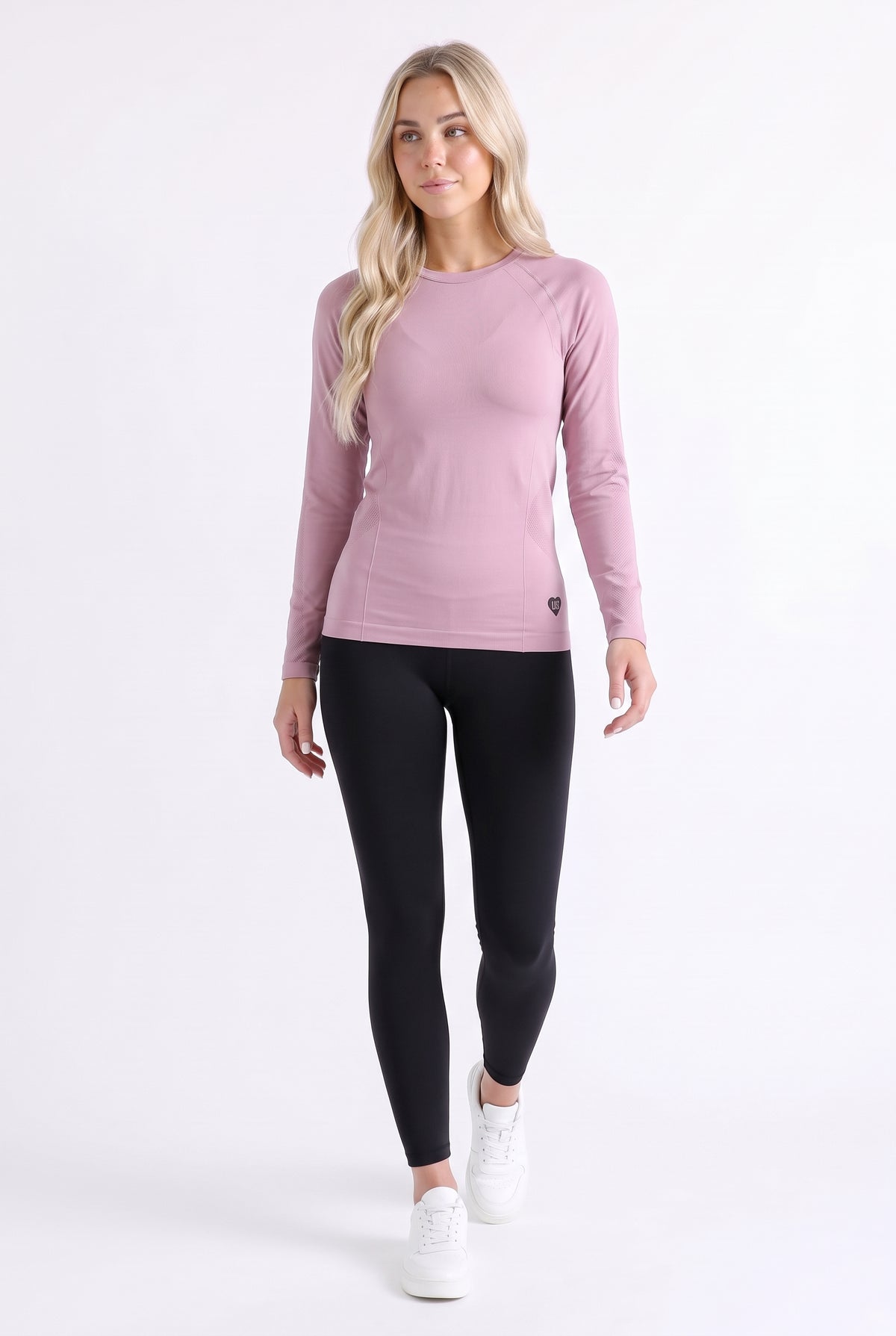 Longsleeve damski bezszwowy techniczny PRO dusty rose - Dakota