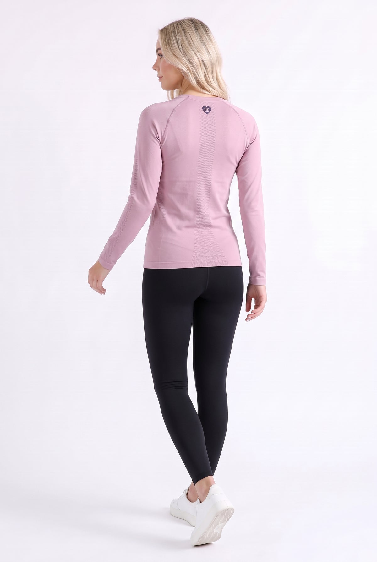 Longsleeve damski bezszwowy techniczny PRO dusty rose - Dakota