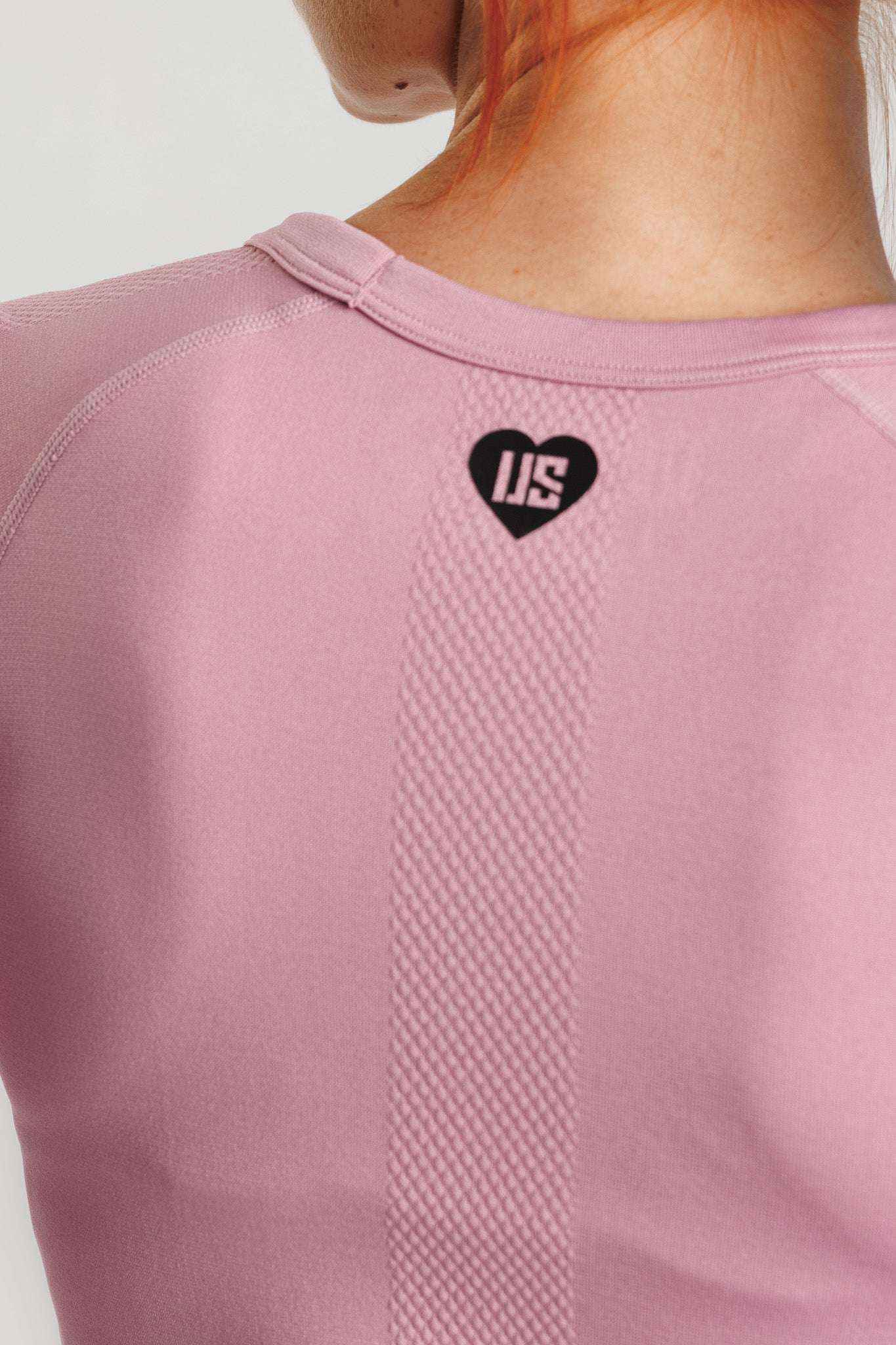 Longsleeve damski bezszwowy techniczny PRO dusty rose - Dakota