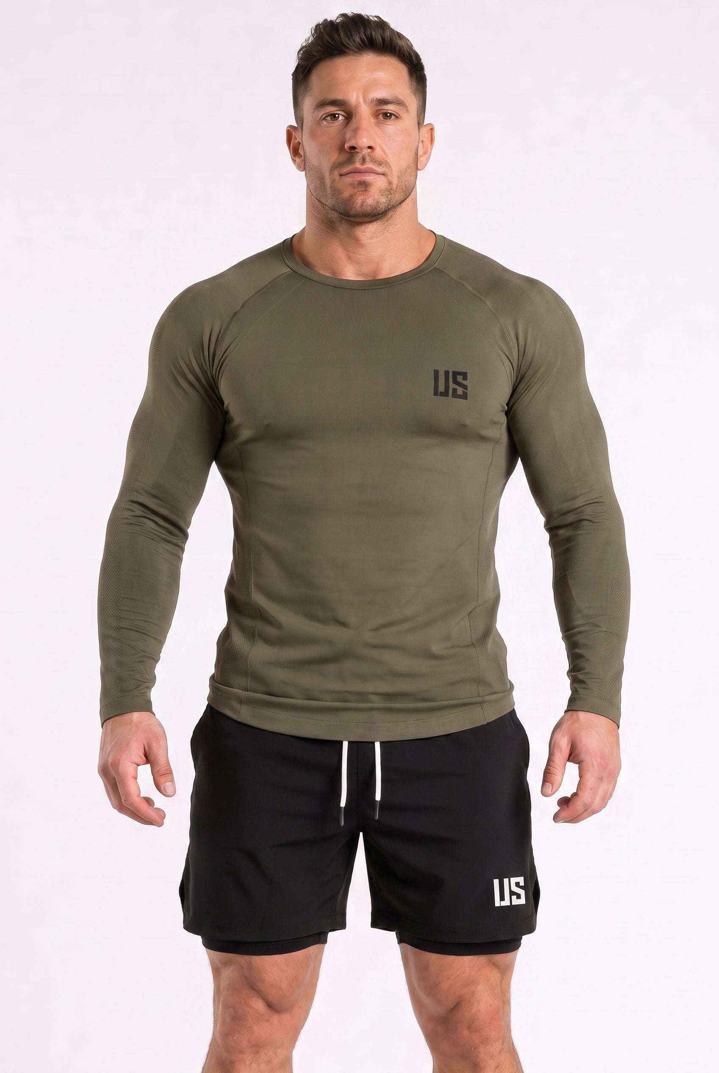 Longsleeve męski bezszwowy techniczny PRO force green - Columbia