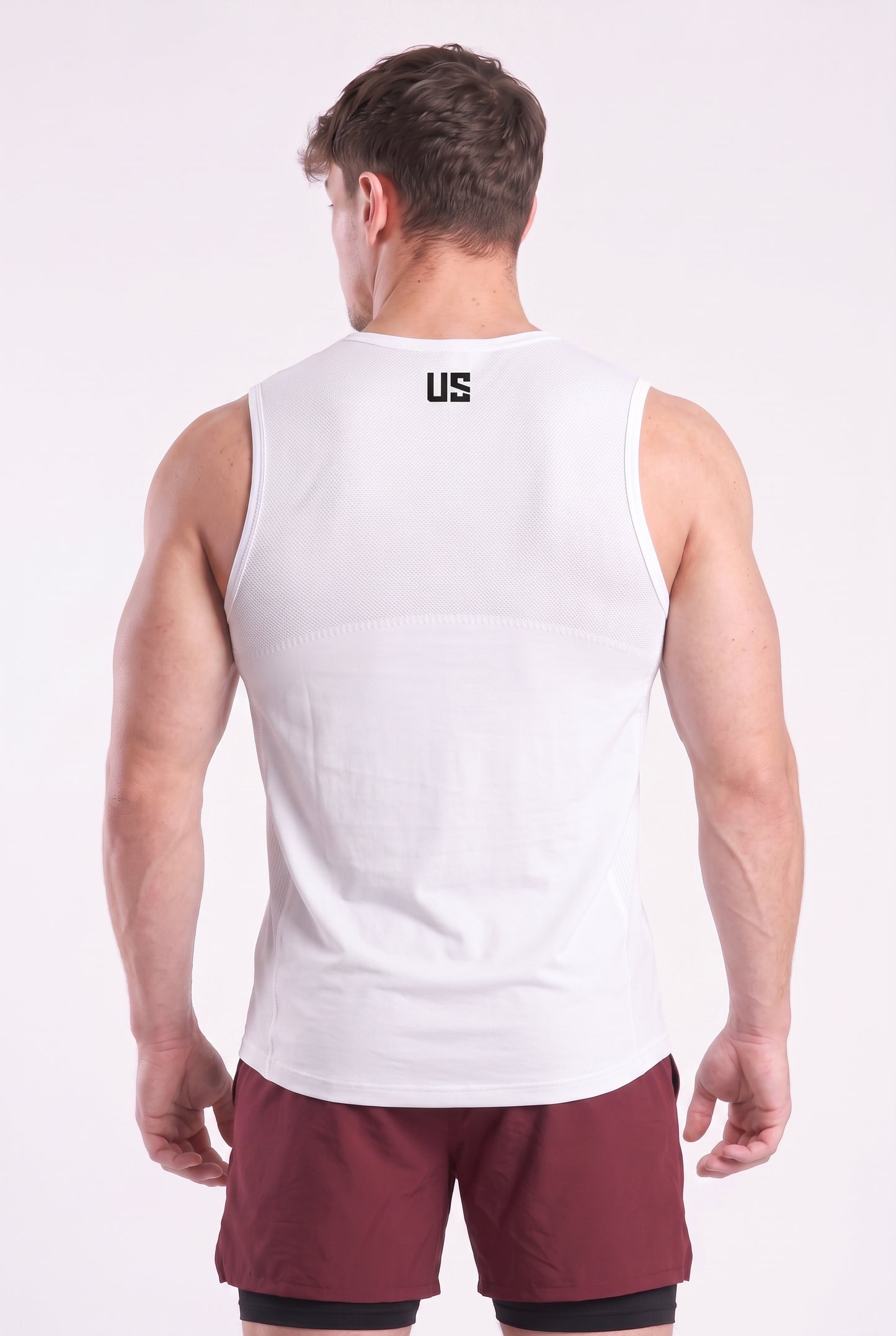 Tank Top bezszwowy techniczny biały Denver