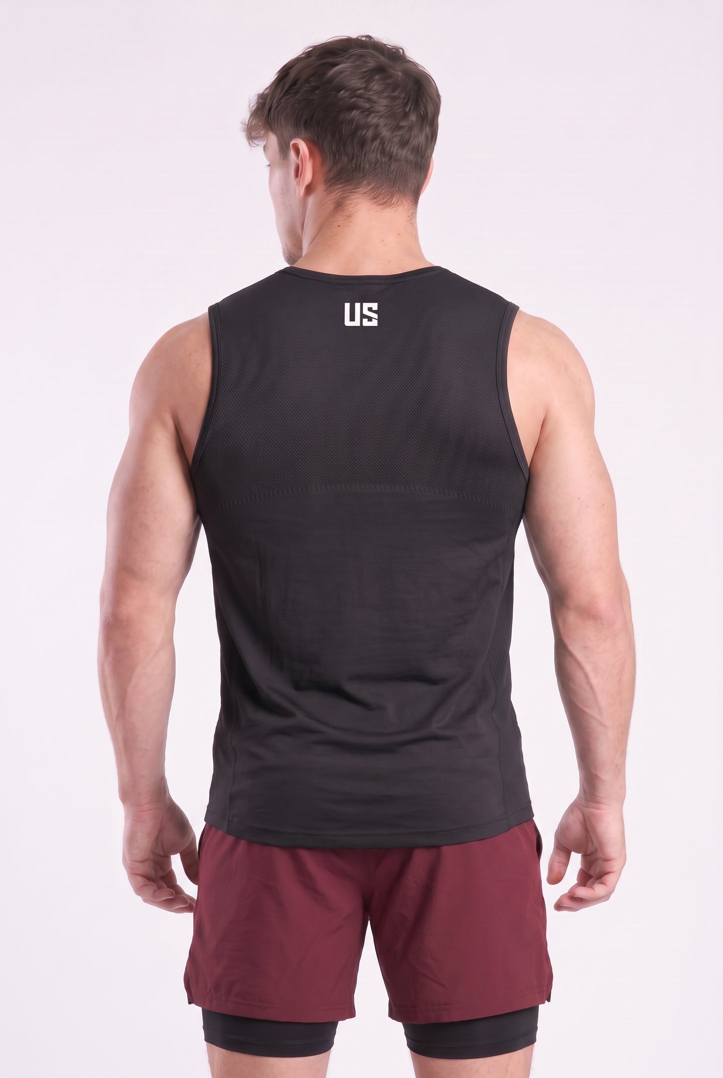 Tank Top bezszwowy techniczny czarny Denver
