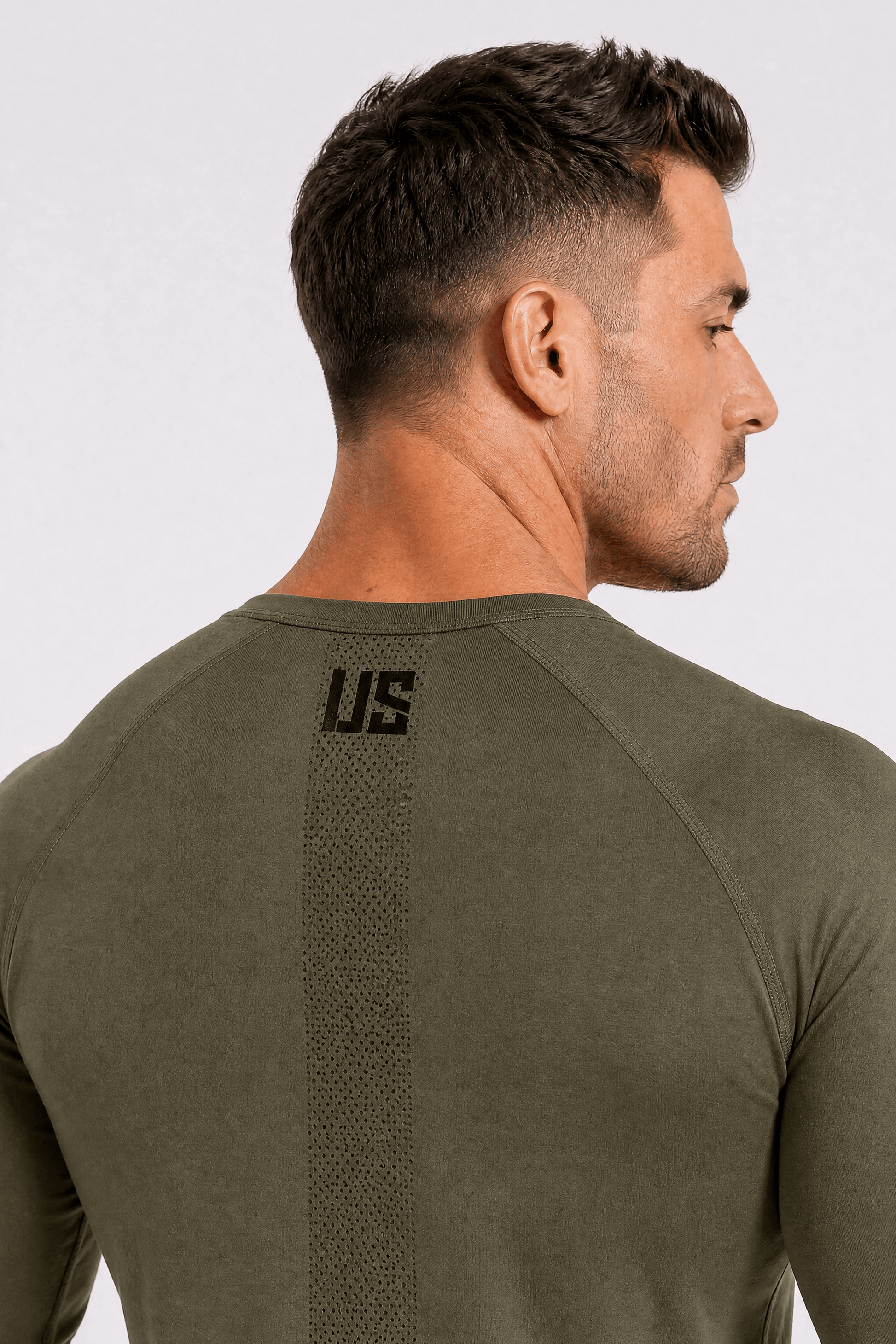 Longsleeve męski bezszwowy techniczny PRO force green - Columbia