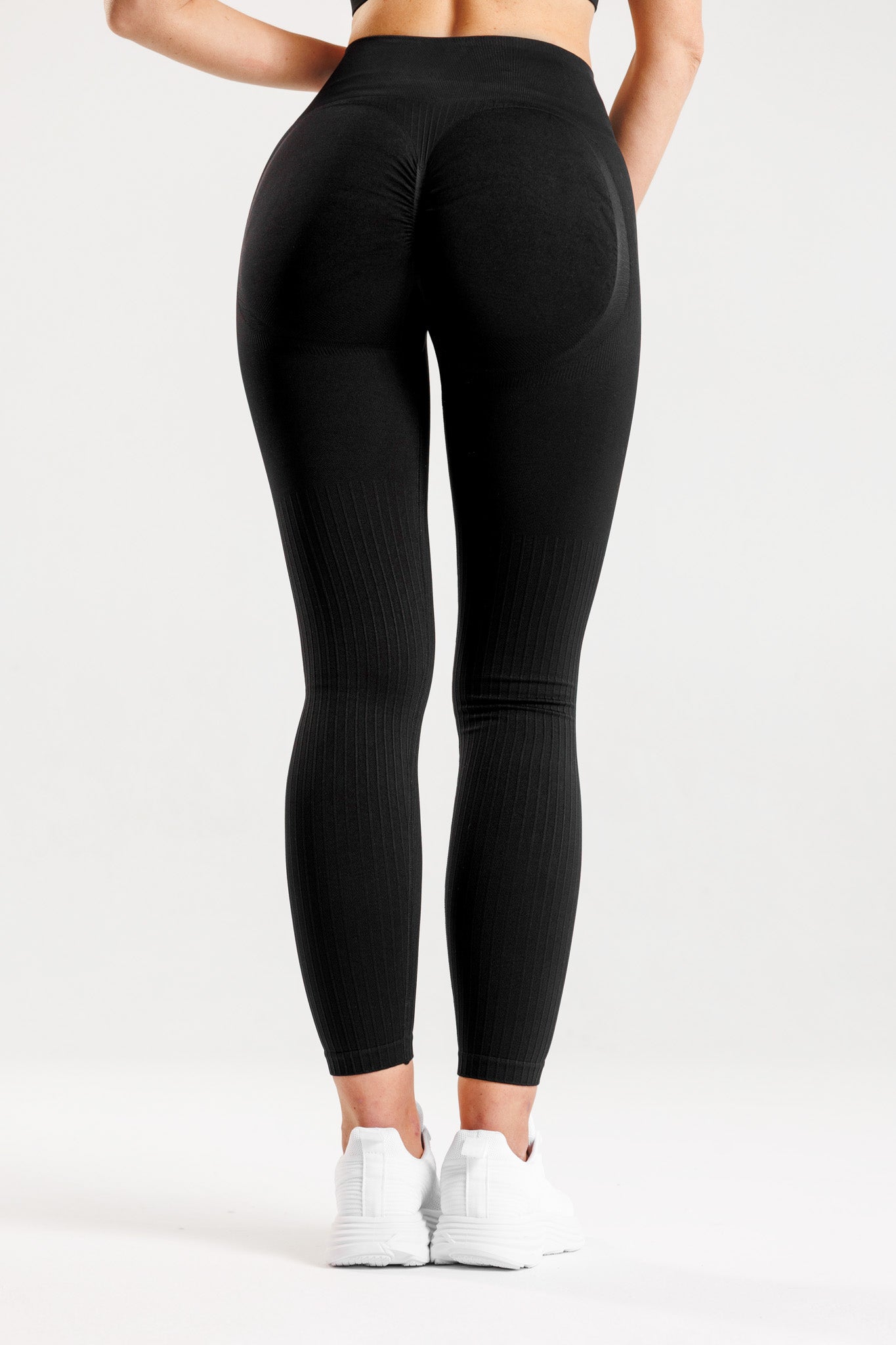 Legginsy bezszwowe PUSH UP PRO II czarne Nevada