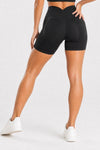 Szorty bezszwowe PUSH UP V SHAPE czarne Savannah