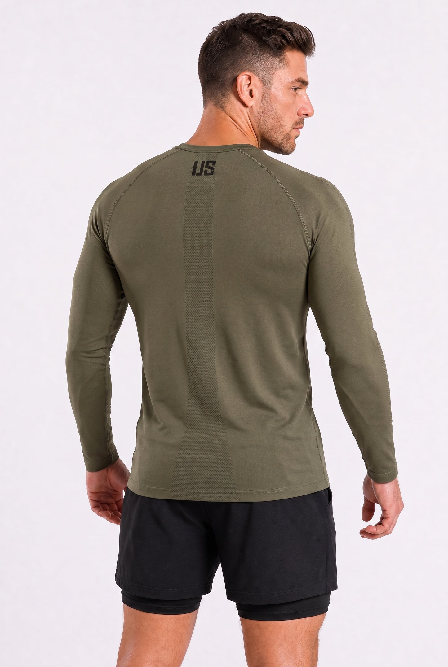 Longsleeve bezszwowy techniczny PRO force green Columbia