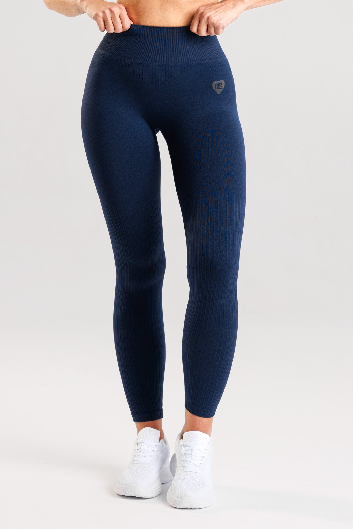 Legginsy bezszwowe PUSH UP PRO II granatowe Nevada