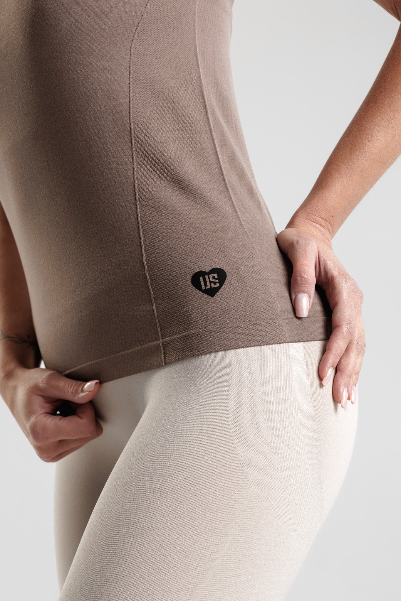 T-shirt bezszwowy techniczny PRO latte Arizona