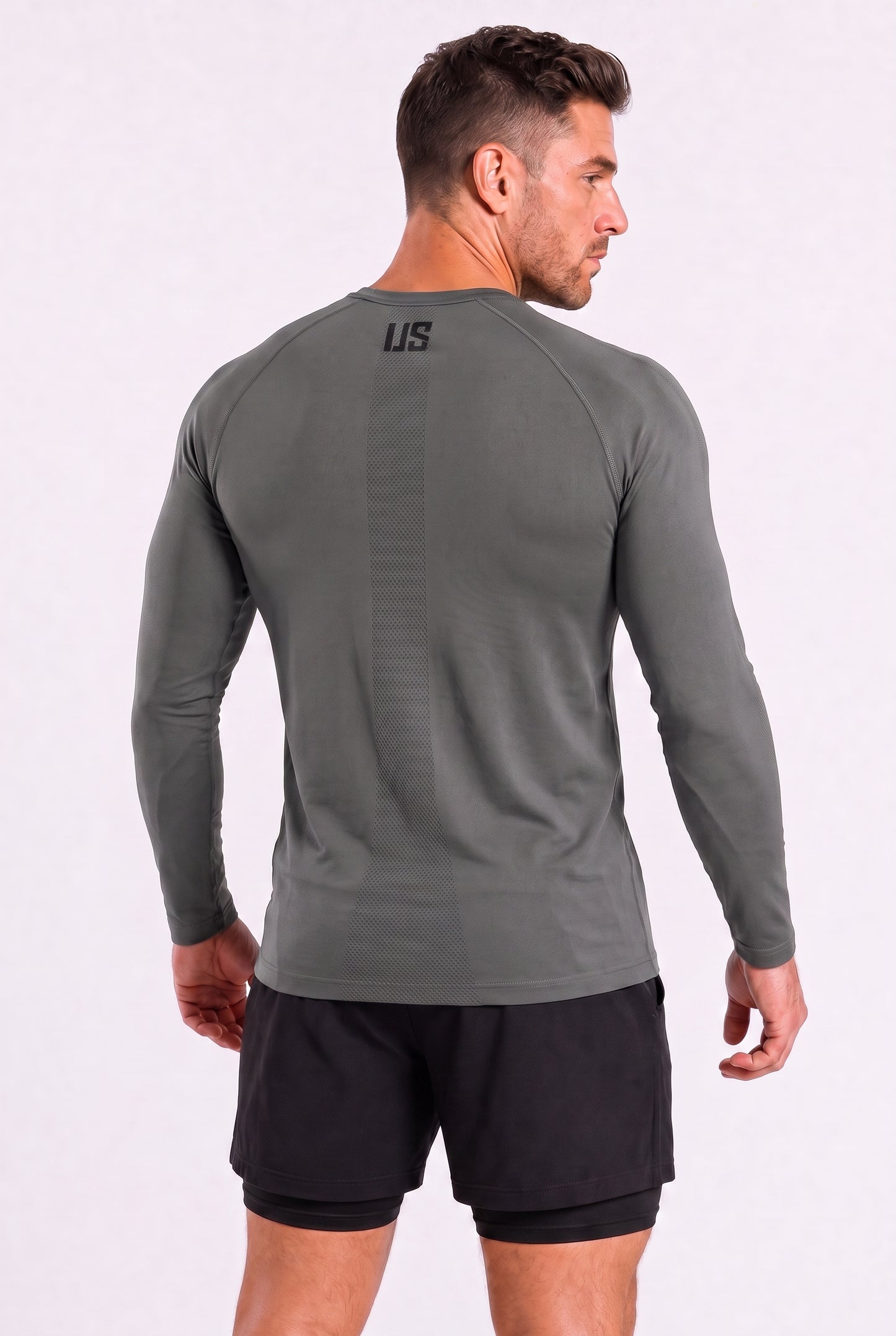 Longsleeve bezszwowy techniczny PRO grafitowy Columbia