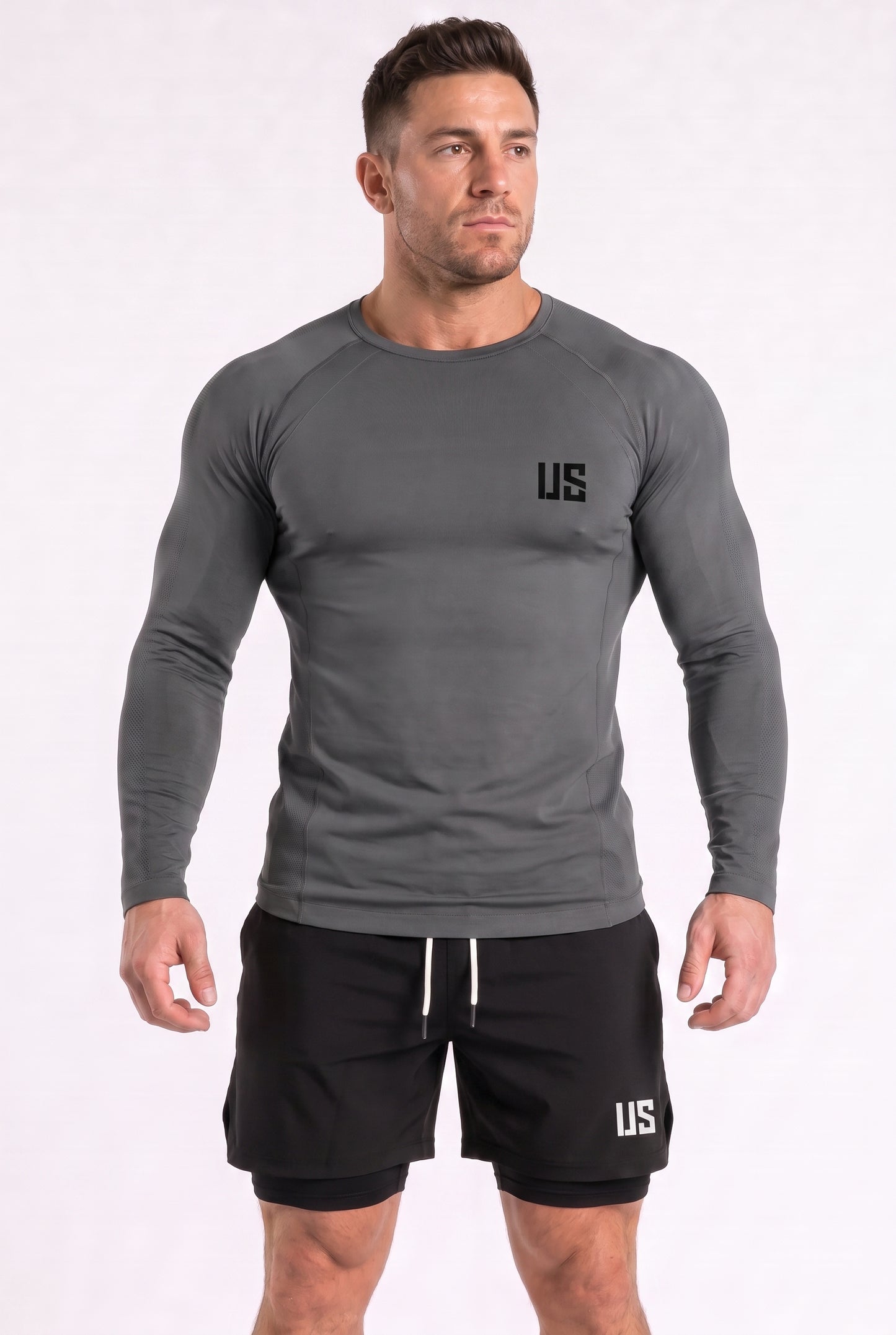 Longsleeve bezszwowy techniczny PRO grafitowy Columbia
