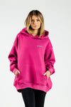 Bluza dresowa z kapturem fuksja ONE SIZE Ruby SOFT PRO