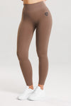 Legginsy bezszwowe PUSH UP PRO II taupe Nevada