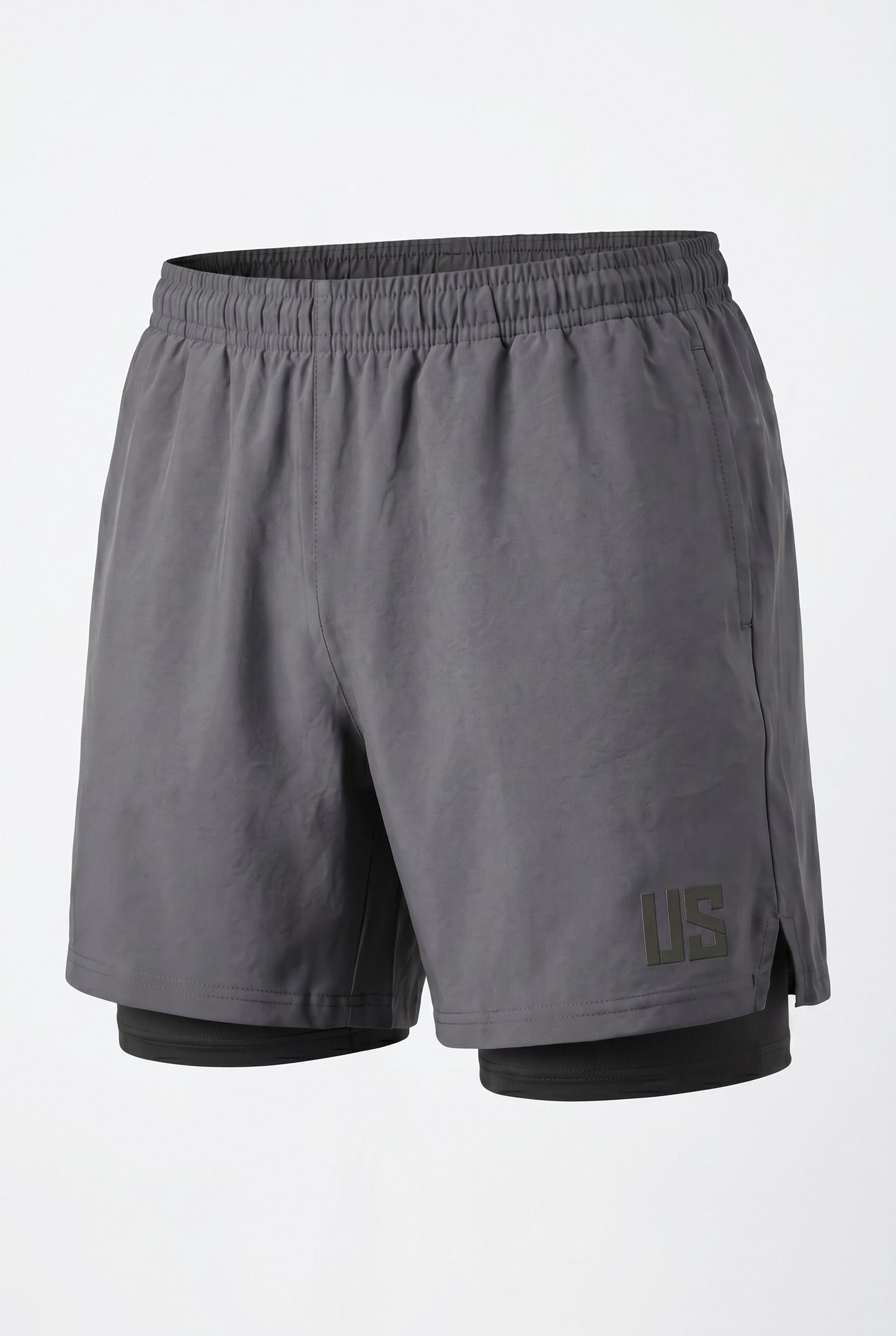 Spodenki do biegania PRO szybkoschnące grafitowe Camp Runner