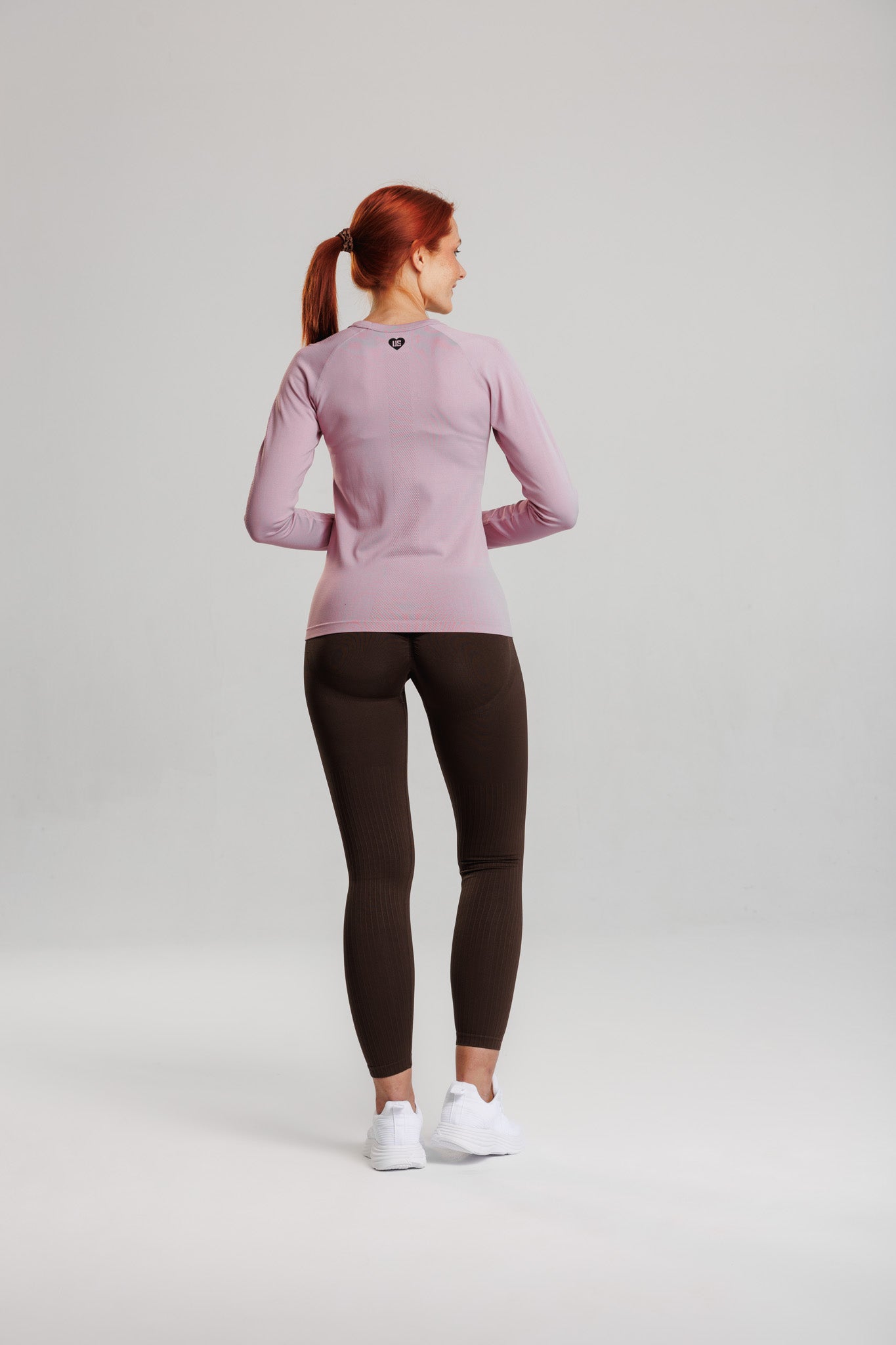 Longsleeve bezszwowy techniczny PRO dusty rose Dakota