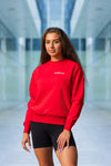 Bluza dresowa damska czerwona Marietta