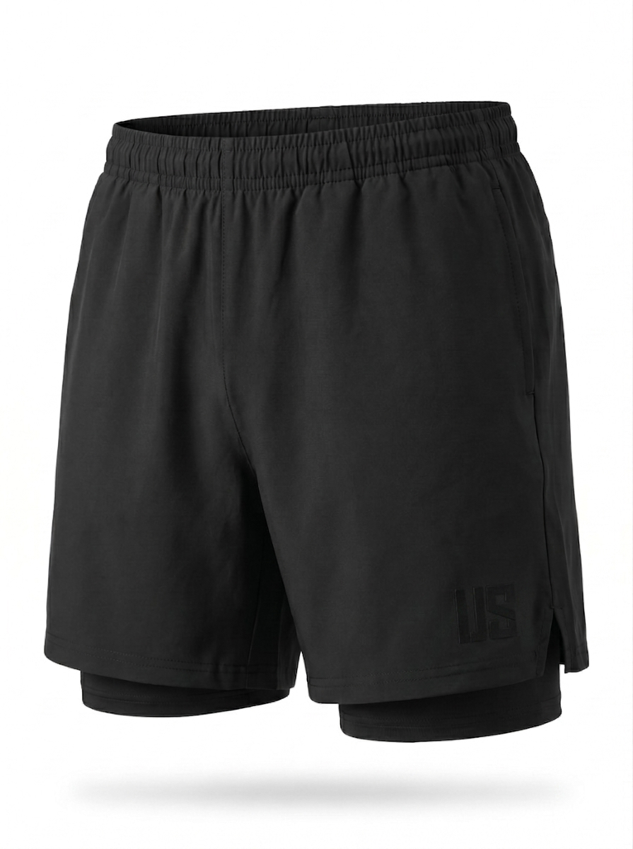 Spodenki do biegania PRO szybkoschnące czarne Camp Runner