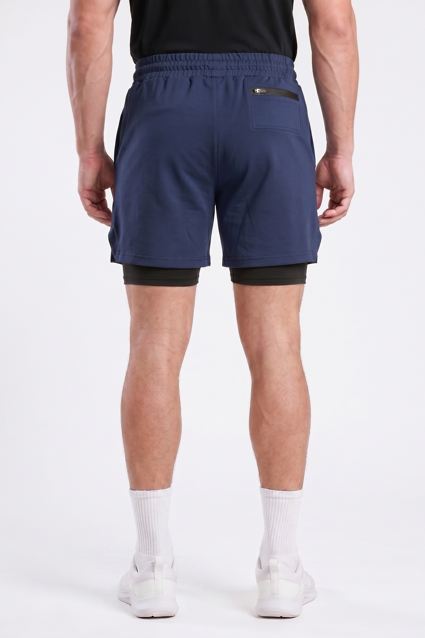 Spodenki bawełniane PRO 2w1 granatowe Camp Maison