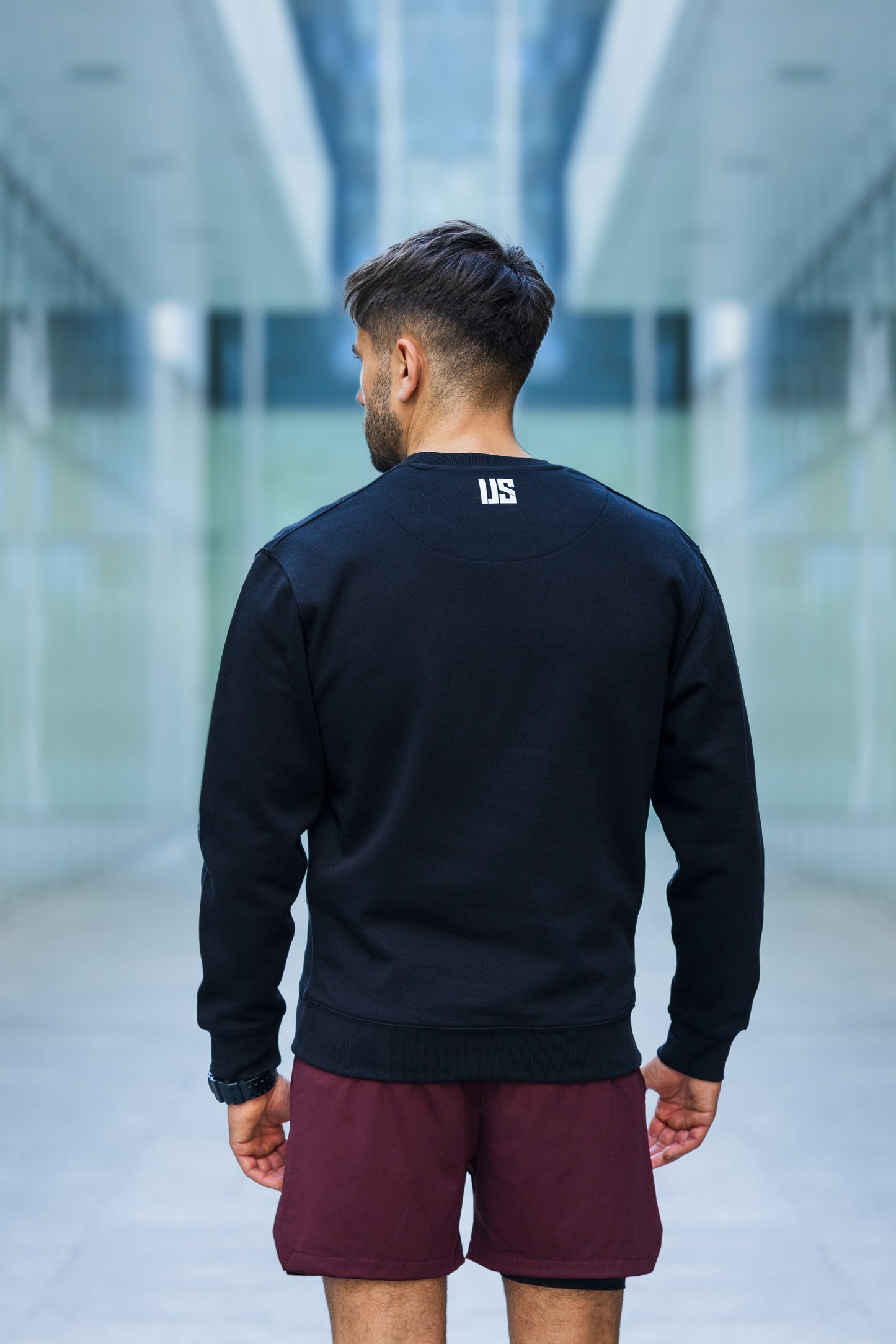 Bluza dresowa męska z logo granatowa Denali