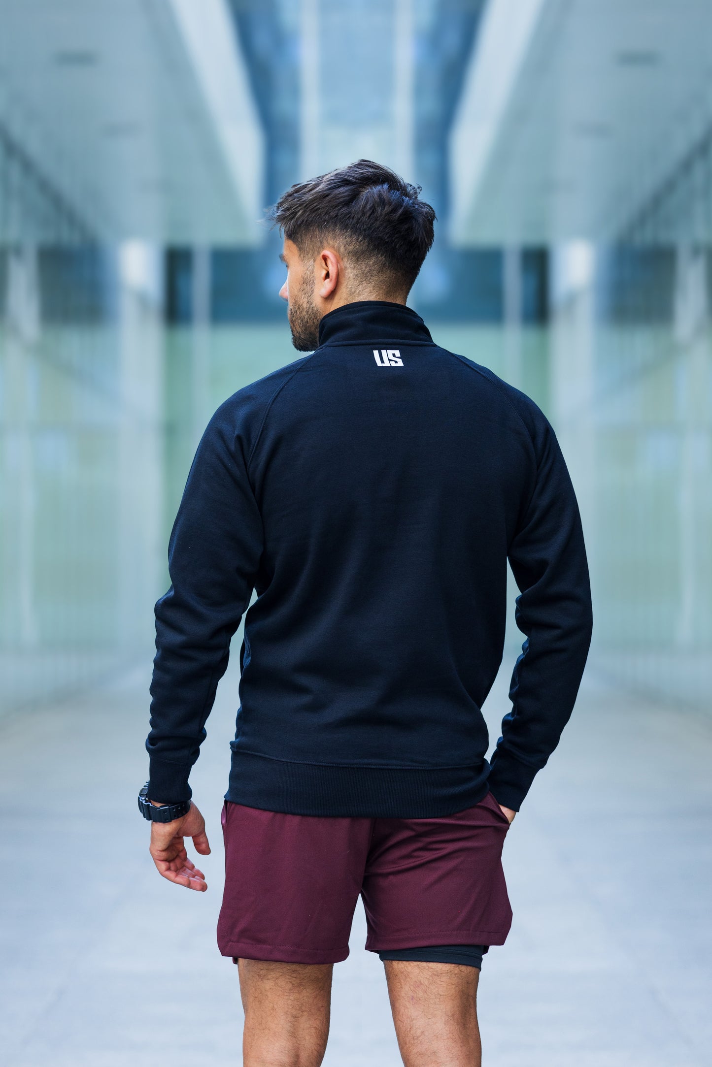 Bluza dresowa męska bluza rozpinana granatowa Bryce